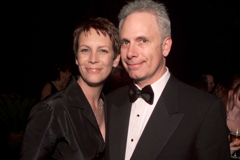 Jamie Lee Curtis and husband Christopher Guest at Comedy Central's post-party after the 15th Annual American Comedy Awards were taped at Universal Studios, Los Angeles, Ca. 4/22/01