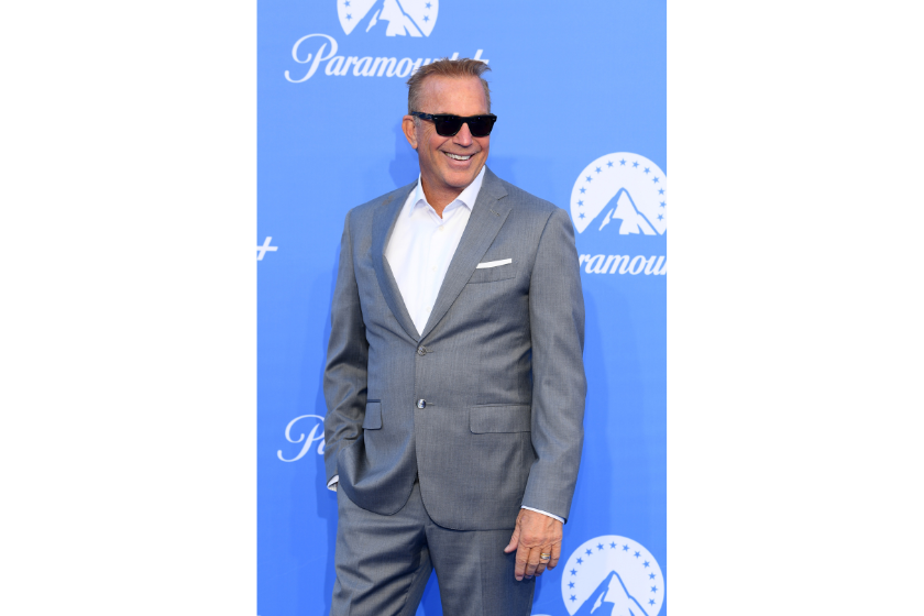 Kevin Costner at the 2022 Paramount+ UK launch red carpet