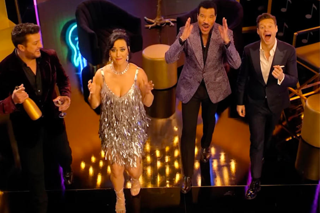 Luke Bryan, Katy Perry, Lionel Richie, and Ryan Seacrest in American Idol