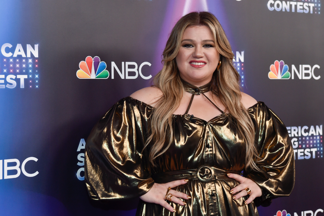 UNIVERSAL CITY, CALIFORNIA - APRIL 11: Kelly Clarkson attends NBC's "American Song Contest" Week 4 at Universal Studios Hollywood on April 11, 2022 in Universal City, California.