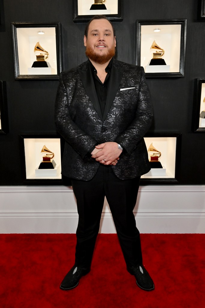 LOS ANGELES, CALIFORNIA - FEBRUARY 05: Luke Combs attends the 65th GRAMMY Awards on February 05, 2023 in Los Angeles, California.