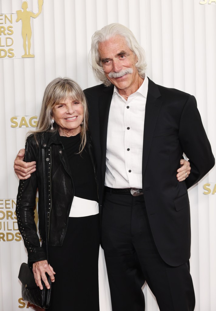 LOS ANGELES, CALIFORNIA - FEBRUARY 26: (L-R) Katharine Ross and Sam Elliott attend the 29th Annual Screen Actors Guild Awards at Fairmont Century Plaza on February 26, 2023 in Los Angeles, California. 