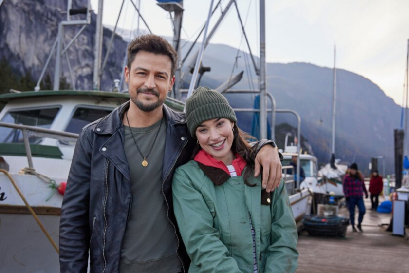 Tyler Hynes and Rhiannon Fish in the upcoming A Picture of Her (The Hallmark Channel)