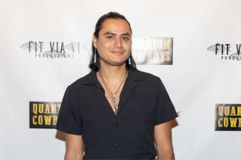  Kiowa Gordon attends the premiere of "Quantum Cowboys" during Fantastic Fest 2022 at AFS Cinema on September 24, 2022 in Austin, Texas
