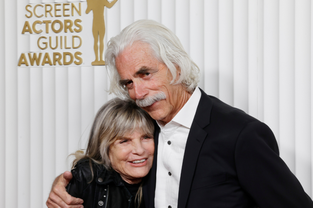 (L-R) Katharine Ross and Sam Elliott attend the 29th Annual Screen Actors Guild Awards at Fairmont Century Plaza on February 26, 2023 in Los Angeles, California.