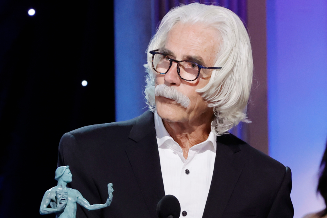 Sam Elliott accepts the Outstanding Performance by a Male Actor in a Television Movie or Limited Series award for “1883” onstage during the 29th Annual Screen Actors Guild Awards at Fairmont Century Plaza on February 26, 2023 in Los Angeles, California.