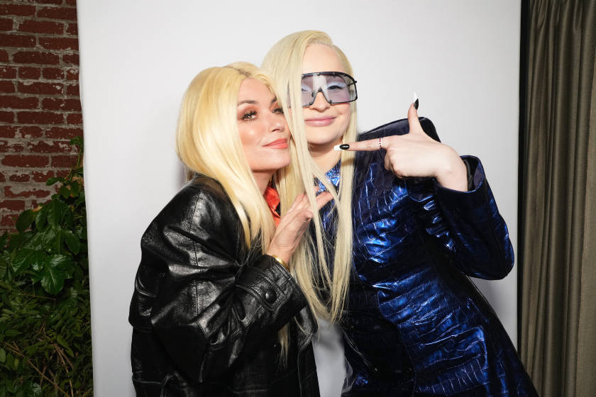 Shania Twain and Kim Petras attend Baileys Hosts Cocktails with Republic Records Artists at Beauty & Essex on February 01, 2023 in Los Angeles, California. 