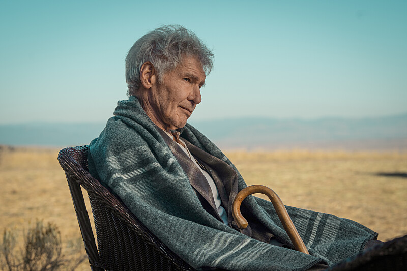 Harrison Ford as Jacob Dutton of the Paramount+ series 1923. Photo Cr: Christopher Saunders/Paramount+ © 2022 Viacom International Inc. All Rights Reserved.