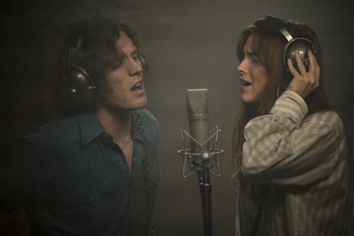 Sam Claflin and Riley Keough in "Daisy Jones & The Six." Lacey Terrell/ Prime Video