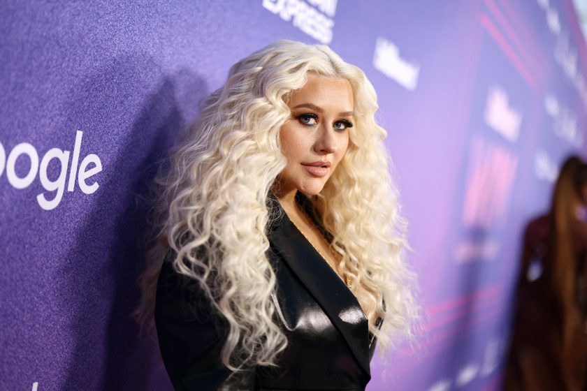 INGLEWOOD, CALIFORNIA - MARCH 02: Christina Aguilera attends Billboard Women in Music 2022 at YouTube Theater on March 02, 2022 in Inglewood, California.