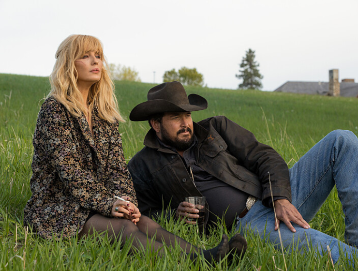 Kelly Reilly and Cole Hauser as Beth Dutton and Rip Wheeler on 'Yellowstone' (Paramount Network)