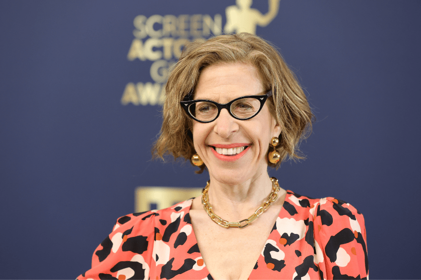 Jackie Hoffman attends the 28th Annual Screen Actors Guild Awards at Barker Hangar on February 27, 2022 in Santa Monica, California