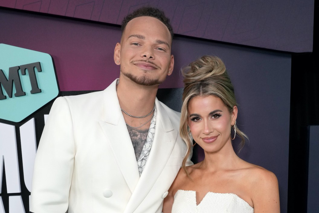 AUSTIN, TEXAS - APRIL 02: Kane Brown and Katelyn Jae Brown attend the 2023 CMT Music Awards at Moody Center on April 02, 2023 in Austin, Texas.