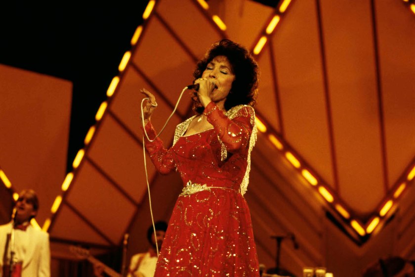 UNITED KINGDOM - JANUARY 01: COUNTRY MUSIC FESTIVAL WEMBLEY Photo of Loretta LYNN, Loretta Lynn performing on stage