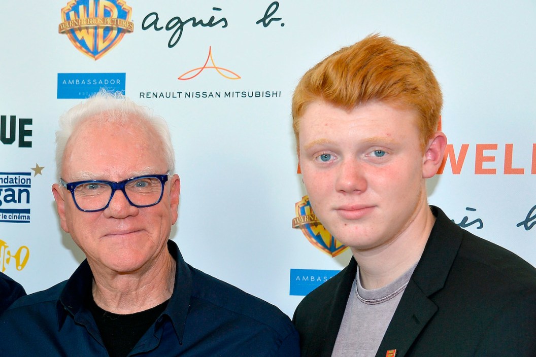PARIS, FRANCE - JUNE 20: Malcolm McDowell (R) and his son Beckett McDowell attend the "Malcolm McDowell Retrospective" at La Cinematheque Francaise on June 20, 2018 in Paris, France.
