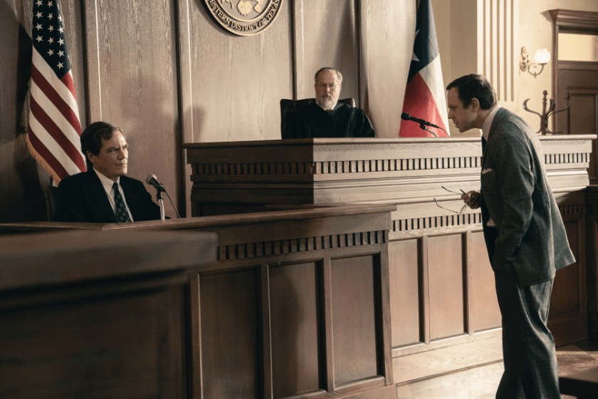 Michael Shannon takes the stand as Gary Noesner in Waco: The Aftermath 