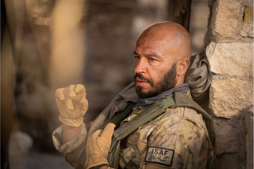 Dar Salim as Ahmed in The Covenant. (Christopher Raphael)