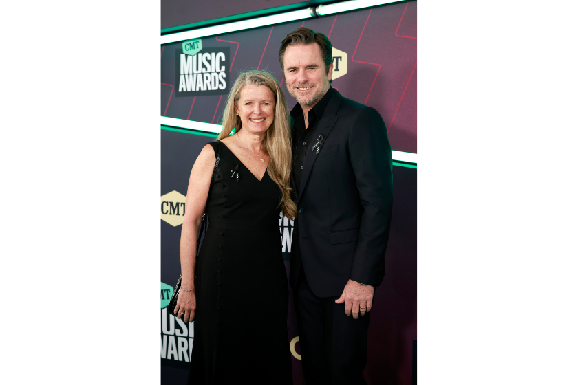 Patty Hanson and Charles Esten attends the 2023 CMT Music Awards at Moody Center on April 02, 2023 in Austin, Texas