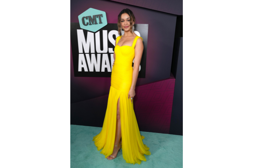 Madison Bailey attends the 2023 CMT Music Awards at Moody Center on April 02, 2023 in Austin, Texas