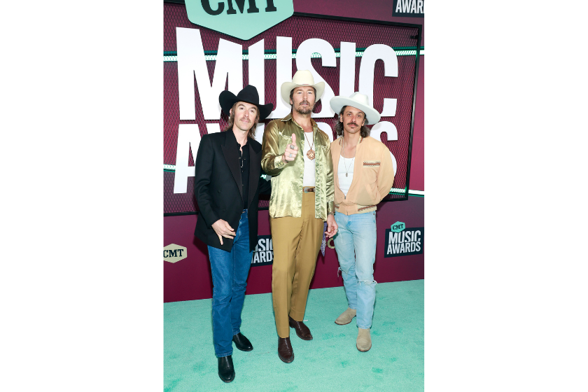 Jess Carson, Mark Wystrach and Cameron Duddy of Midland attend the 2023 CMT Music Awards at Moody Center on April 02, 2023 in Austin, Texas