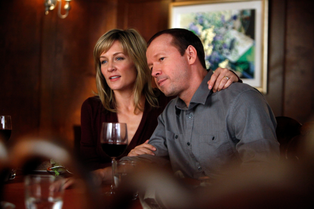 Linda Regan (Amy Carlson) and Danny Regan (Donnie Wahlberg), on BLUE BLOODS