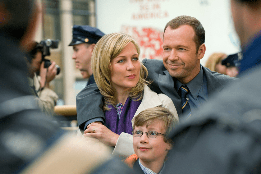 Linda Reagan (Amy Carlson), and Danny (Donnie Wahlberg), husband and wife, star in BLUE BLOODS