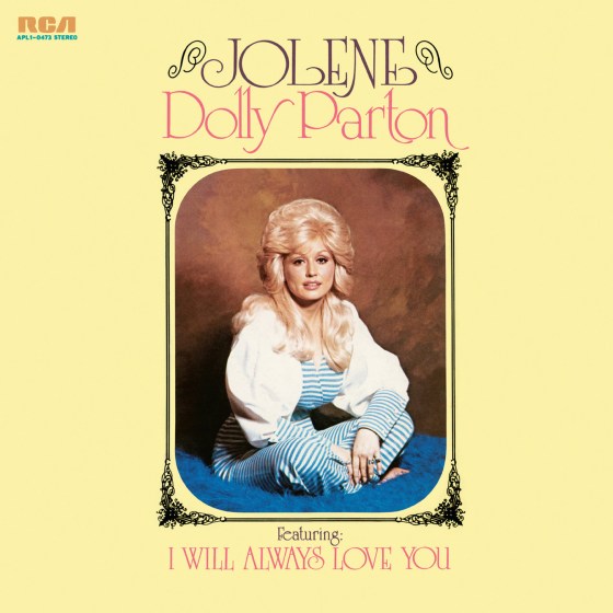 Album cover for "Jolene" by Dolly Parton which was released in 1974. 