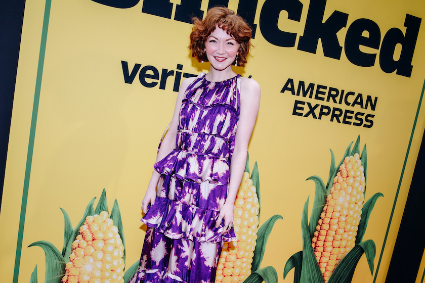 Caroline Innerbichler at the Broadway Premiere of "Shucked" held at Nederlander Theatre on April 4, 2023 in New York City. 