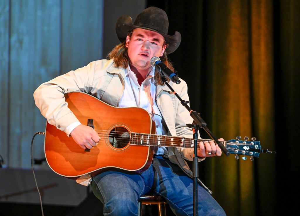 NAPA, CALIFORNIA - APRIL 26: Singer Jake Worthington performs on Day 2 of Live In The Vineyard Goes Country at the Uptown Theatre at Uptown Theatre on April 26, 2023 in Napa, California. 