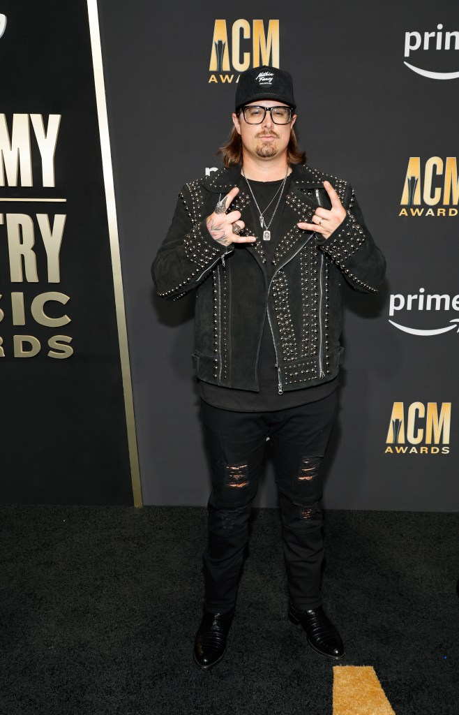 FRISCO, TEXAS - MAY 11: HARDY attends the 58th Academy Of Country Music Awards at The Ford Center at The Star on May 11, 2023 in Frisco, Texas. 