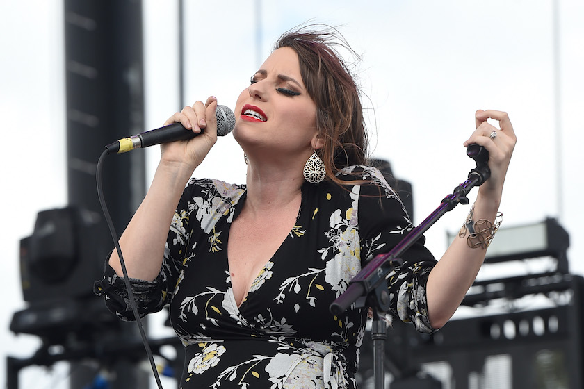 INDIO, CA - APRIL 30: Caitlyn Smith performs onstage during 2016 Stagecoach California's Country Music Festival at Empire Polo Club on April 30, 2016 in Indio, California. 