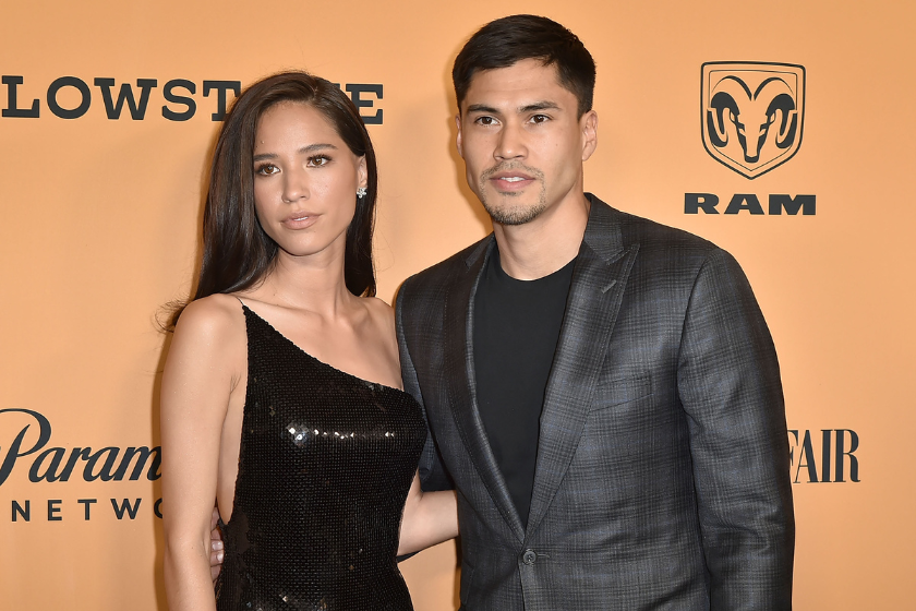  Kelsey Asbille and Martin Sensmeier attends the "Yellowstone" World Premiere at Paramount Studios on June 11, 2018 in Los Angeles, California