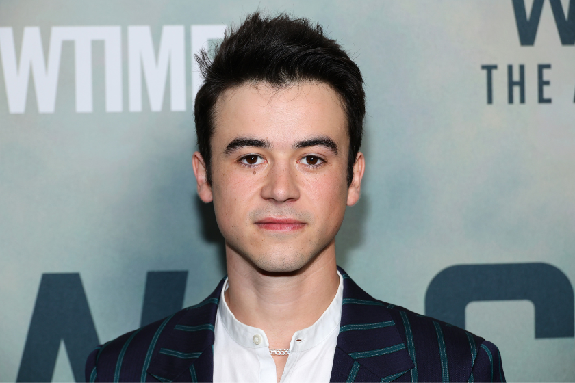 Keean Johnson attends the premiere of Showtime's "Waco: The Aftermath" at Crosby Hotel on April 12, 2023 in New York City