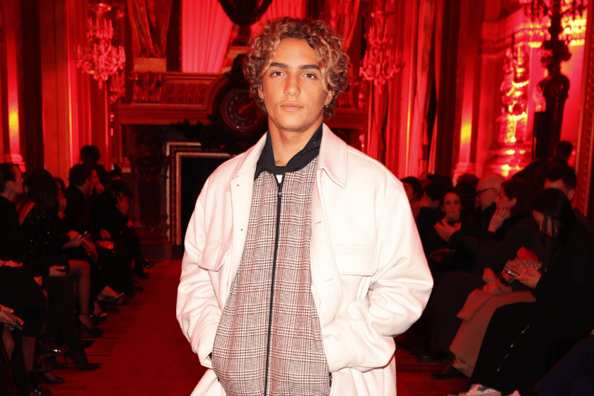 Levi Alves McConaughey attends the Dundas Womenswear Fall Winter 2023-2024 show as part of Paris Fashion Week on March 06, 2023 in Paris, France