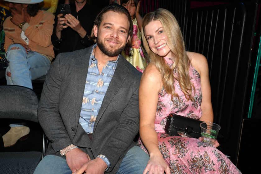 Max Thieriot and Lexi Murphy attend the 2023 CMT Music Awards at Moody Center on April 02, 2023 in Austin, Texas