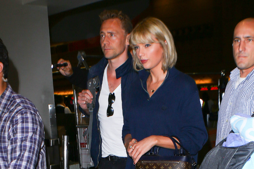 Taylor Swift and Tom Hiddleston are seen at LAX on July 06, 2016 in Los Angeles, California