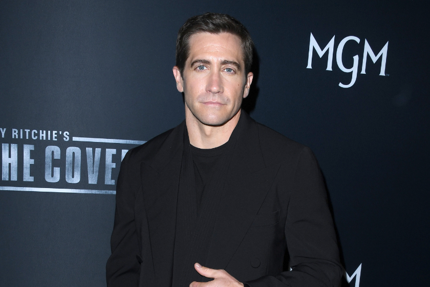 Jake Gyllenhaal arrives at the Los Angeles Premiere Of MGM's Guy Ritchie's "The Covenant" at Directors Guild Of America on April 17, 2023 in Los Angeles, California