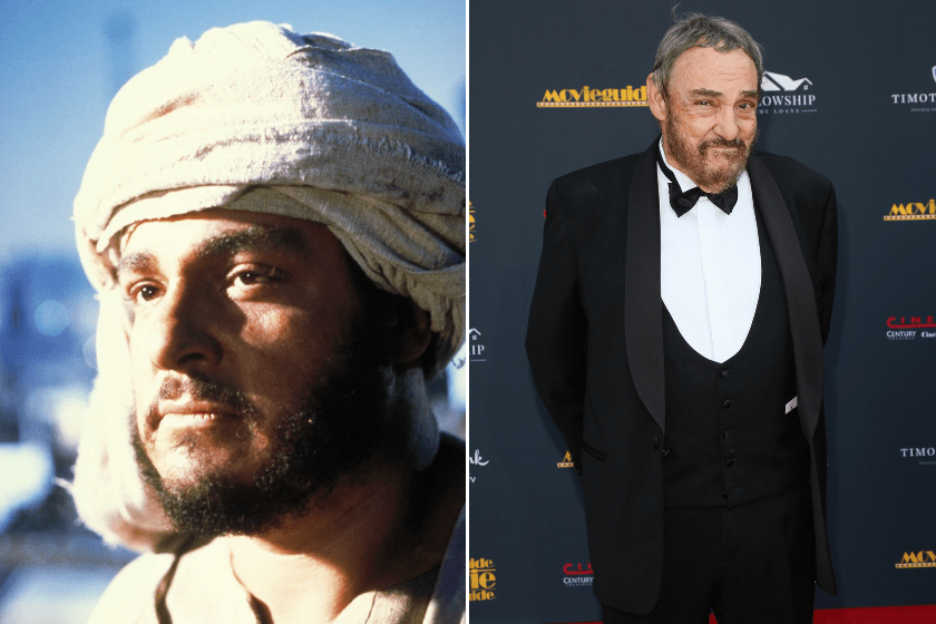 John Rhys-Davies as Sallah in 'Indiana Jones' / John Rhys-Davies attends the 28th Annual Movieguide Awards Gala at Avalon Theater on January 24, 2020 in Los Angeles, California