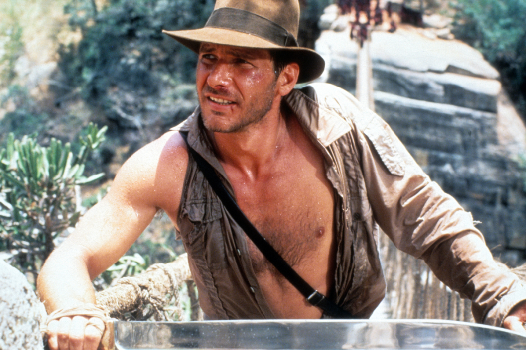 Harrison Ford in a scene from the film 'Indiana Jones And The Temple Of Doom', 1984