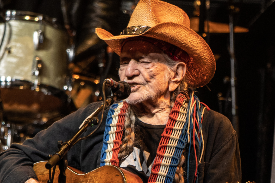 Willie Nelson performs at the Autism Speaks Light Up The Blues 6 Concert at The Greek Theatre on April 22, 2023 in Los Angeles, California.
