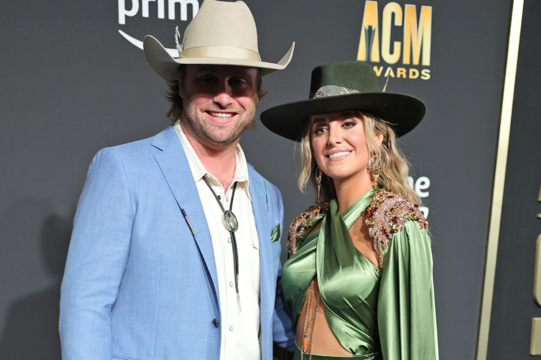 (L-R) Guest and Lainey Wilson attend the 58th Academy Of Country Music Awards at The Ford Center at The Star on May 11, 2023 in Frisco, Texas.
