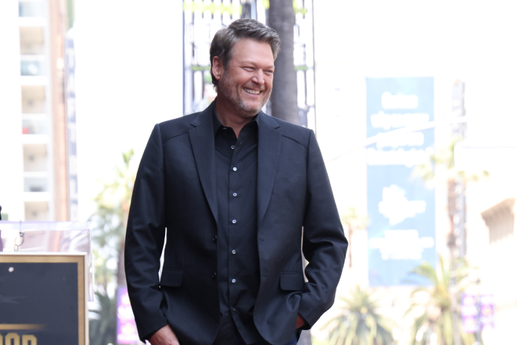 Blake Shelton at the ceremony where Blake Shelton is honored with a star on the Hollywood Walk of Fame on May 12, 2023 in Los Angeles, California.