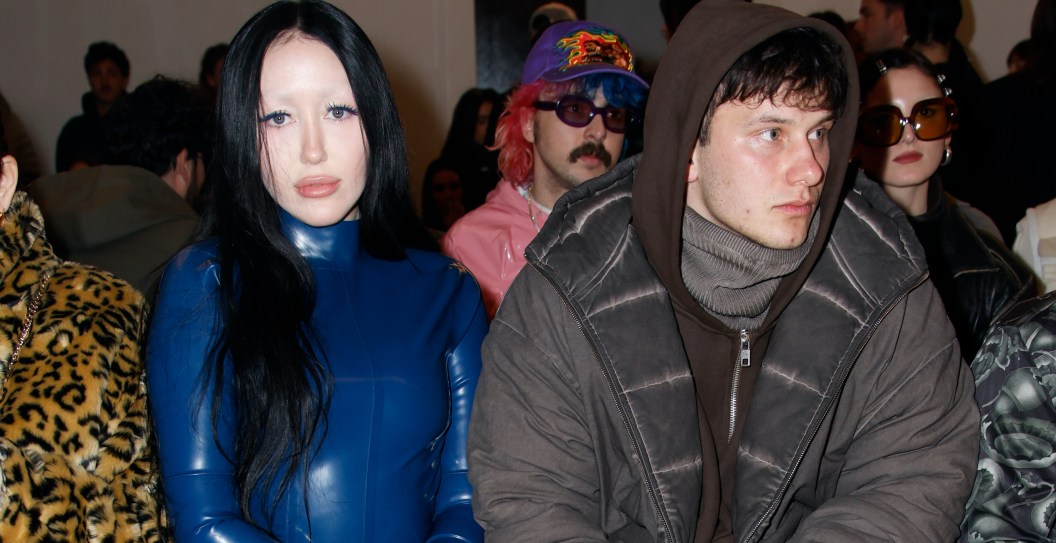PARIS, FRANCE - MARCH 07: (EDITORIAL USE ONLY - For Non-Editorial use please seek approval from Fashion House) Noah Cyrus and gues attend the Avellano Womenswear Fall Winter 2023-2024 show as part of Paris Fashion Week on March 07, 2023 in Paris, France.