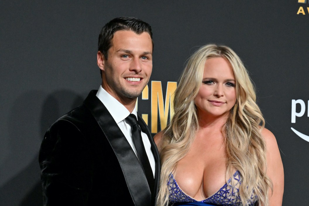 FRISCO, TEXAS - MAY 11: Brendan McLoughlin and Miranda Lambert attend the 58th Academy of Country Music Awards at The Ford Center at The Star on May 11, 2023 in Frisco, Texas.
