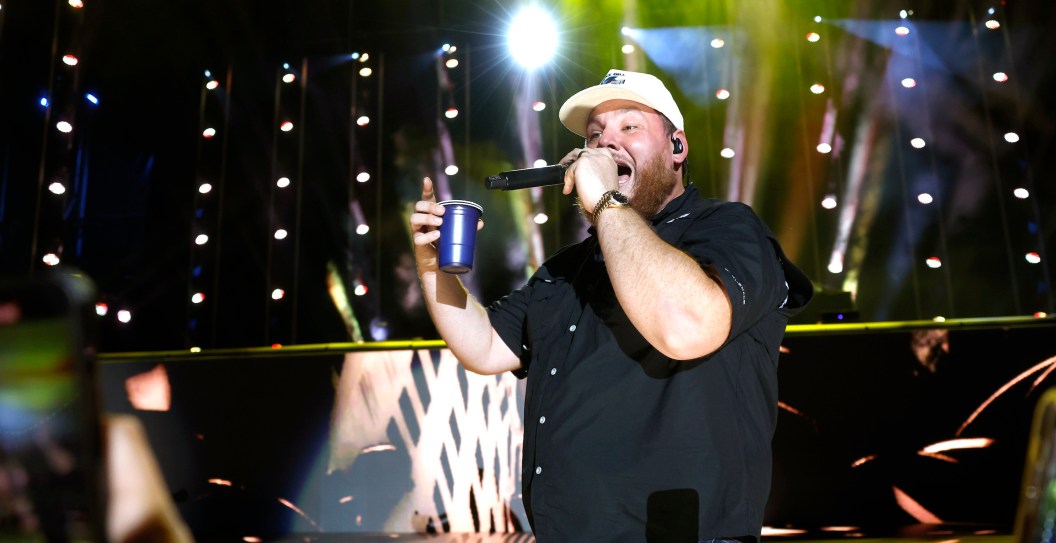 NASHVILLE, TENNESSEE - JUNE 08: Luke Combs performs on stage during day one of CMA Fest 2023 on June 08, 2023 in Nashville, Tennessee.