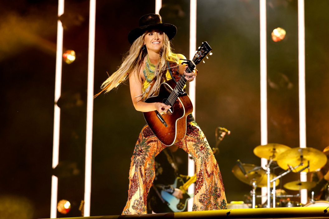 NASHVILLE, TENNESSEE - JUNE 09: Lainey Wilson performs on stage during day two of CMA Fest 2023 at Nissan Stadium on June 09, 2023 in Nashville, Tennessee.