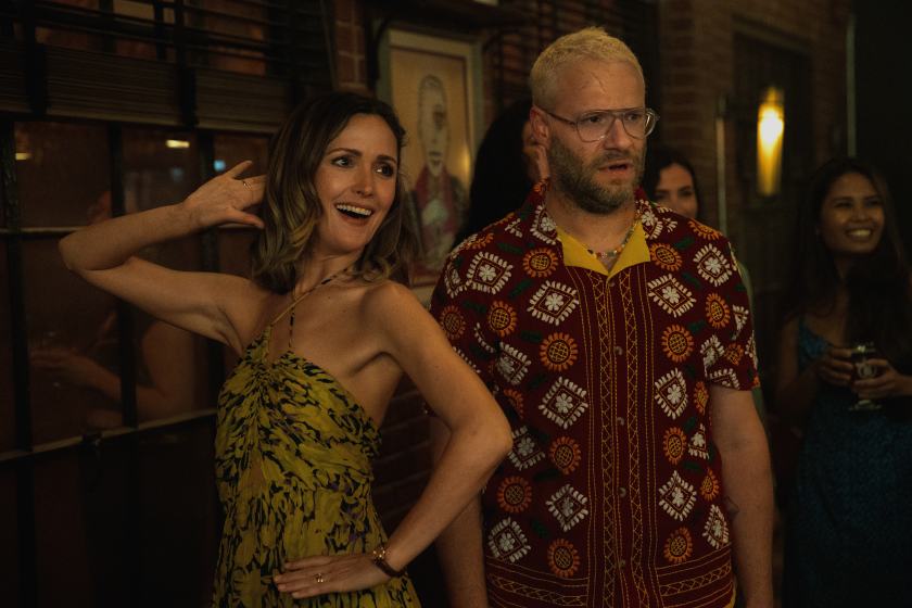Rose Byrne and Seth Rogen in "Platonic," now streaming on Apple TV+.