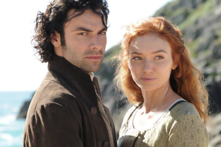 Eleanor Tomlinson and Aidan Turner in Poldark (2015)