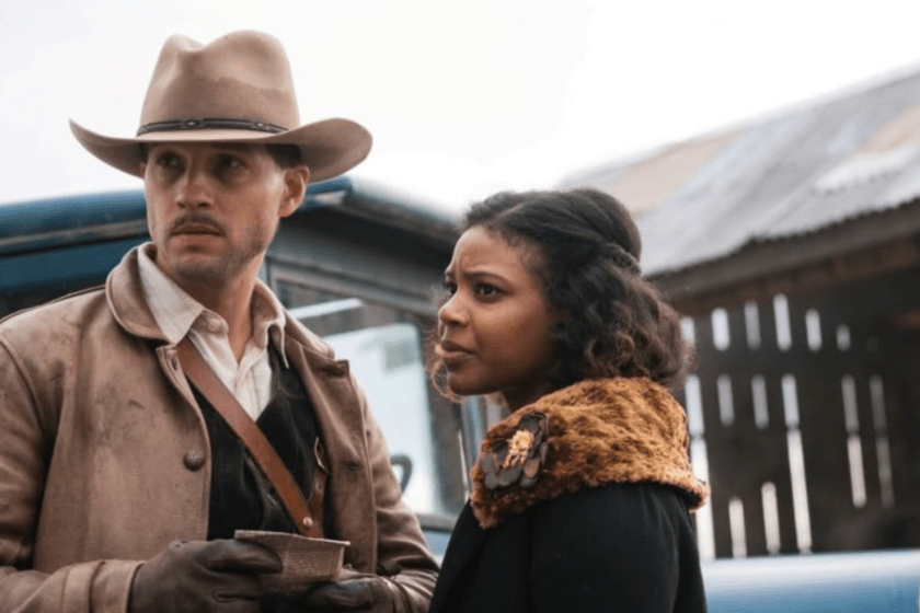 Logan Marshall-Green and Chasten Harmon in Damnation (2017)