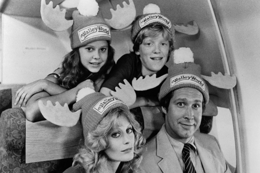 Chevy Chase, Beverly D'Angelo, Anthony Michael Hall, and Dana Barron in National Lampoon's Vacation (1983)